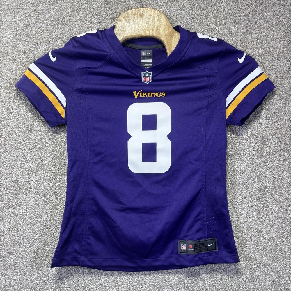 Minnesota Vikings Jersey Womens Medium Purple NFL Football Nike Cousins 8